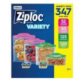 347ct Variety Pack Ziploc Easy Open Bags
