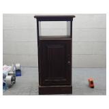 Vintage Wood Nightstand 12x27in
