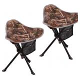2pc Folding Tripod Stools