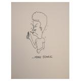 Mike Judge signed Beavis drawing