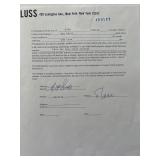 Oakland Raiders Art Shell signed Tom Luss contract