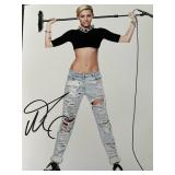 Miley Cyrus signed photo