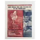 Bob Hope signed sheet music