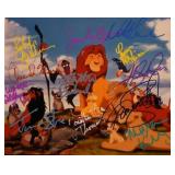 The Lion King cast signed photo