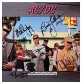 AC/DC Dirty Deeds Done Dirt Cheap signed album