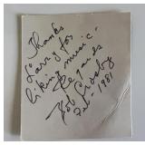 Jazz Musician Bob Crosby signed note