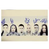 Amaranthe Band Signed photo. JSA Authenticated