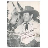 Billy The Kid Johnny Mack Brown signed movie photo