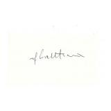 Pop Artist Roy Lichtenstein Signature Cut