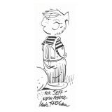 Dennis the Menace creator original signed sketch