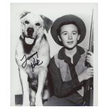 Tommy Kirk 'Old Yeller' signed movie photo. GFA...