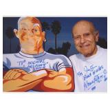 House Peters Jr. signed Mr Clean photo