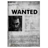Batman The Dark Knight Joker Wanted Poster Print