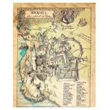Harry Potter Hogwarts Map Prop Print