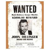 John Dillinger Wanted Poster reprint