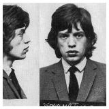 Mick Jagger Mugshot