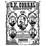 Tombstone O.K. Corral Shootout Poster reprint
