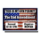 2nd Amendment Sign Photo reprint