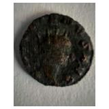 Bronze Roman coin circa 370 AD. 1 inch