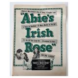 1946 Abie's Irish Rose vintage movie poster
