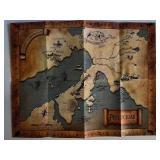 Edgar Rice Burroughs Pellucidar Map Poster
