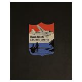 Vintage Hawaiian Airlines Limited Honolulu Sticker
