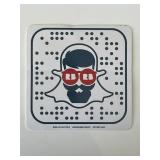 Red Bubble Snap sticker