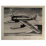 WW2 Northrop litho. 8x10 inches