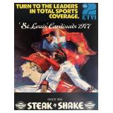 St Louis Cardinals 1977 scorecard. 8x11 inches