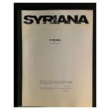2004 Syriana Script