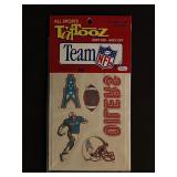 Vintage 1992 NFL Houston Oilers Tattoos
