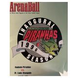Anaheim Piranhas game magazine. Apr. 20, 1986