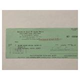 Sue Carol Ladd signed check
