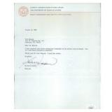 Texas Senator Barbara Jordan Signed Typed Reply...