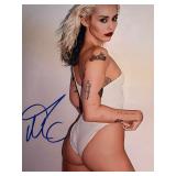 Miley Cyrus signed photo