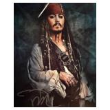 Pirates of the Caribbean Johnny Depp signed photo