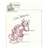 Hagar the Horrible Cartoon Dik Browne Signed...