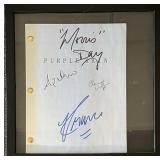 Purple Rain cast signed script