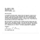 Enola Gay Airman George R Caron Signed Letter