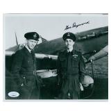 WWII ACE Fighter Pilot Gus Daymond Signed Photo