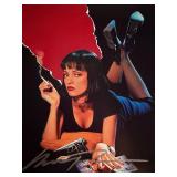 Pulp Fiction Uma Thurman signed movie photo