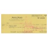 Zeppo Marx signed check