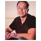 Elon Musk signed photo