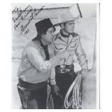 Billy The Kid Sunset Carson signed movie still...