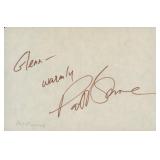 The Greatest Story Ever Told Pat Boone signed note
