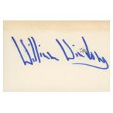 Murder She Wrote William Windom signature cut