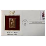 Folk Art Series Highlander Figure Gold Stamp...