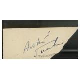 Mary Poppins Arthur Treacher signature cut