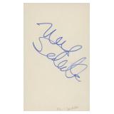 Singer Neil Sedaka signature cut