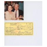 Road to Morocco Dorothy Lamour signed check